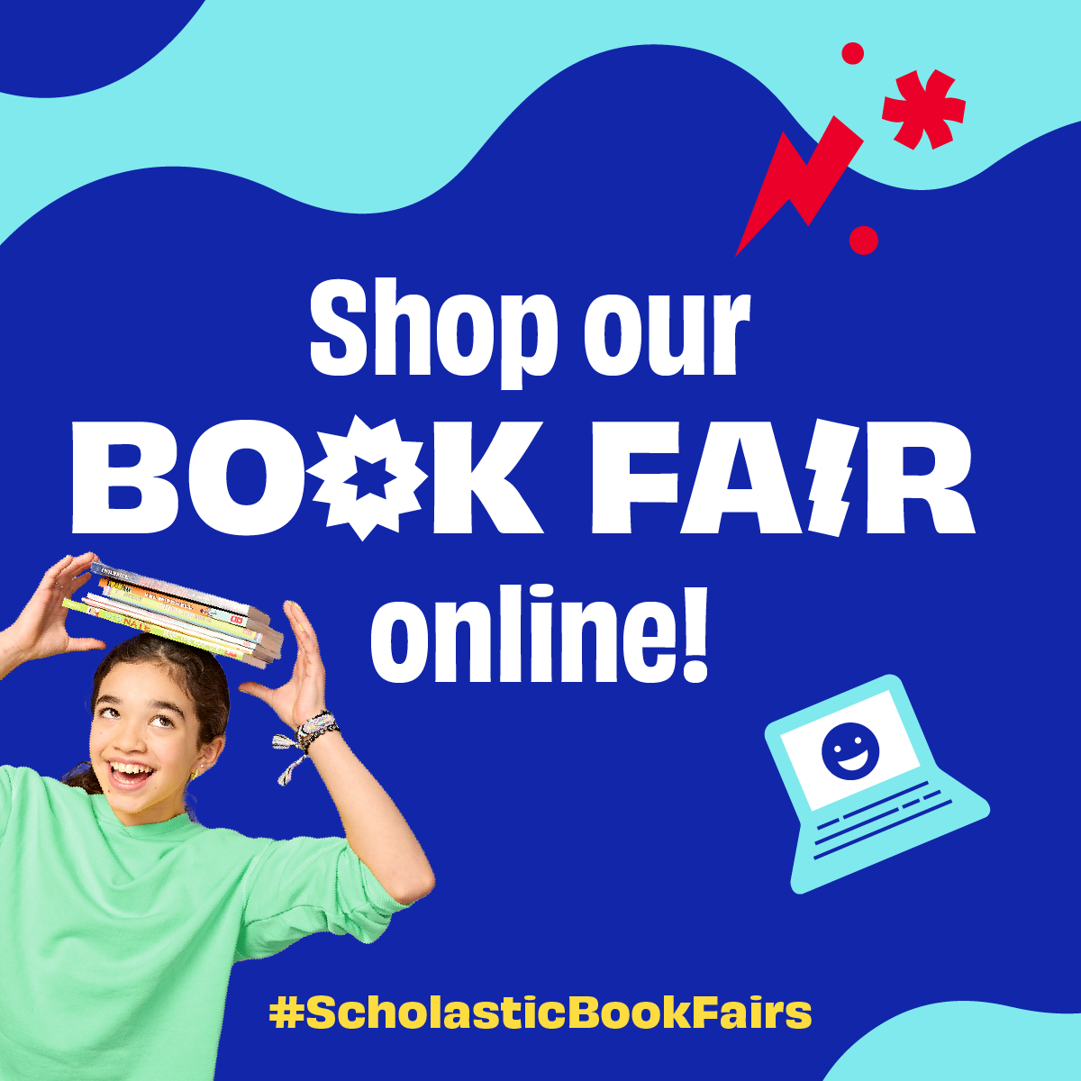 Want more Book Fair? No problem! Keep the party going at our Book Fair online. All book purchases over $25 ship free and every purchase benefits our school! 